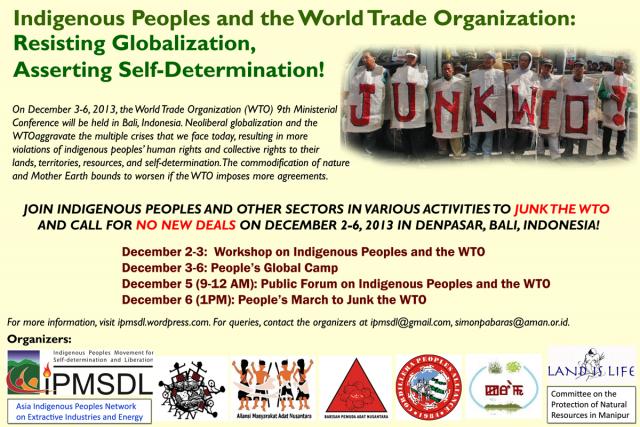Workshop on the World Trade Organization (WTO) and Indigenous Peoples: Resisting Globalization, Asserting Self-Determination
