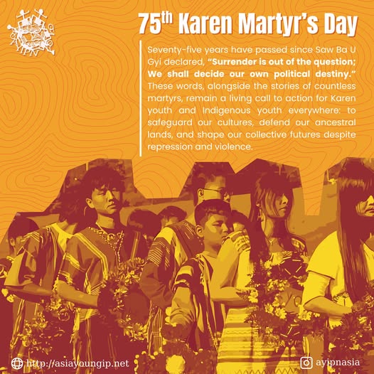 Statement on the 75th Karen Martyr’s Day