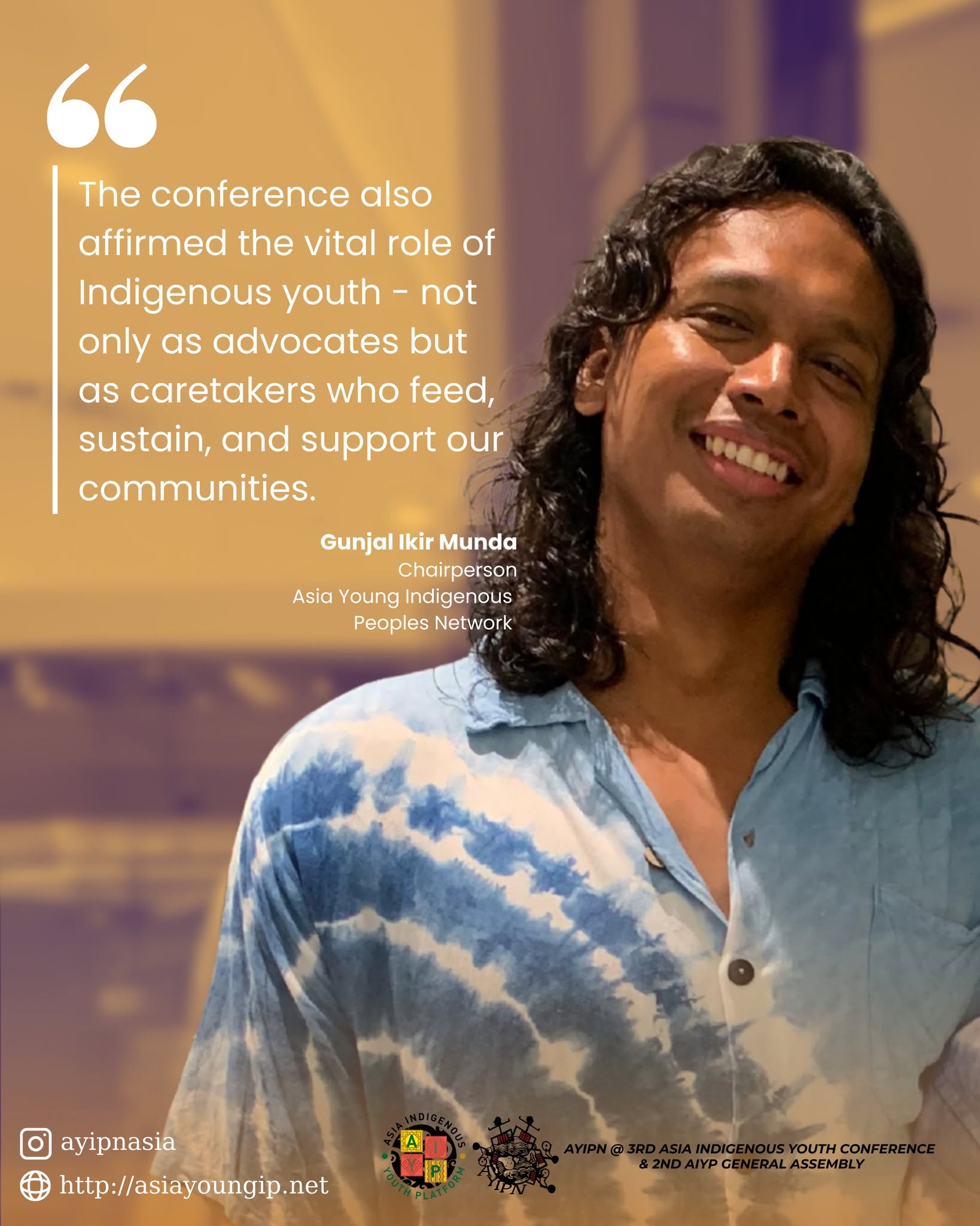 Reflection from 2nd AIYP General Assembly and the 3rd Asia Indigenous Peoples Youth Conference in Chiang Mai