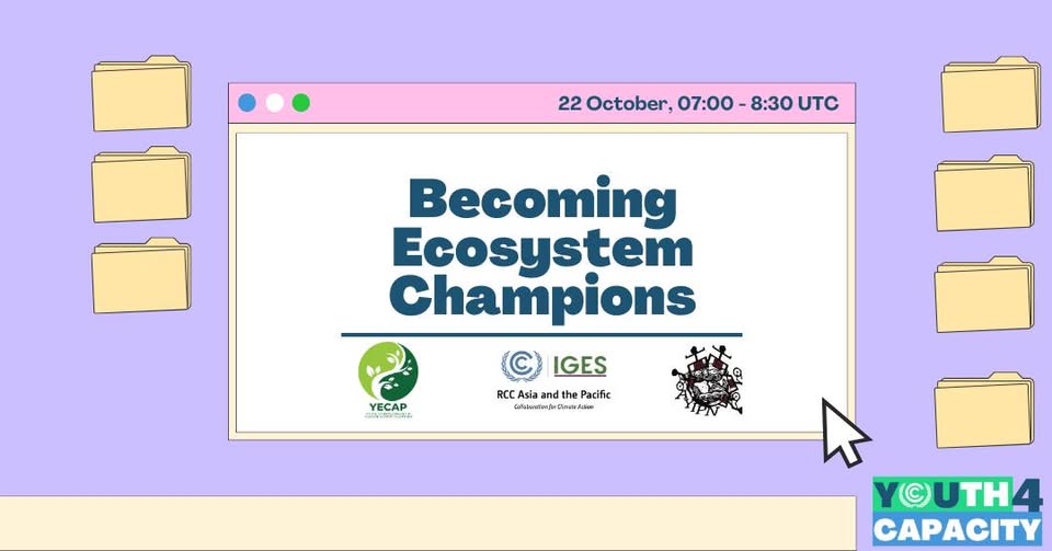 Invitation to Webinar: Becoming Ecosystems Champion