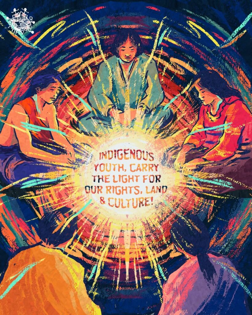 INDIGENOUS YOUTH CARRY THE LIGHT FOR OUR RIGHTS, LAND AND CULTURE!