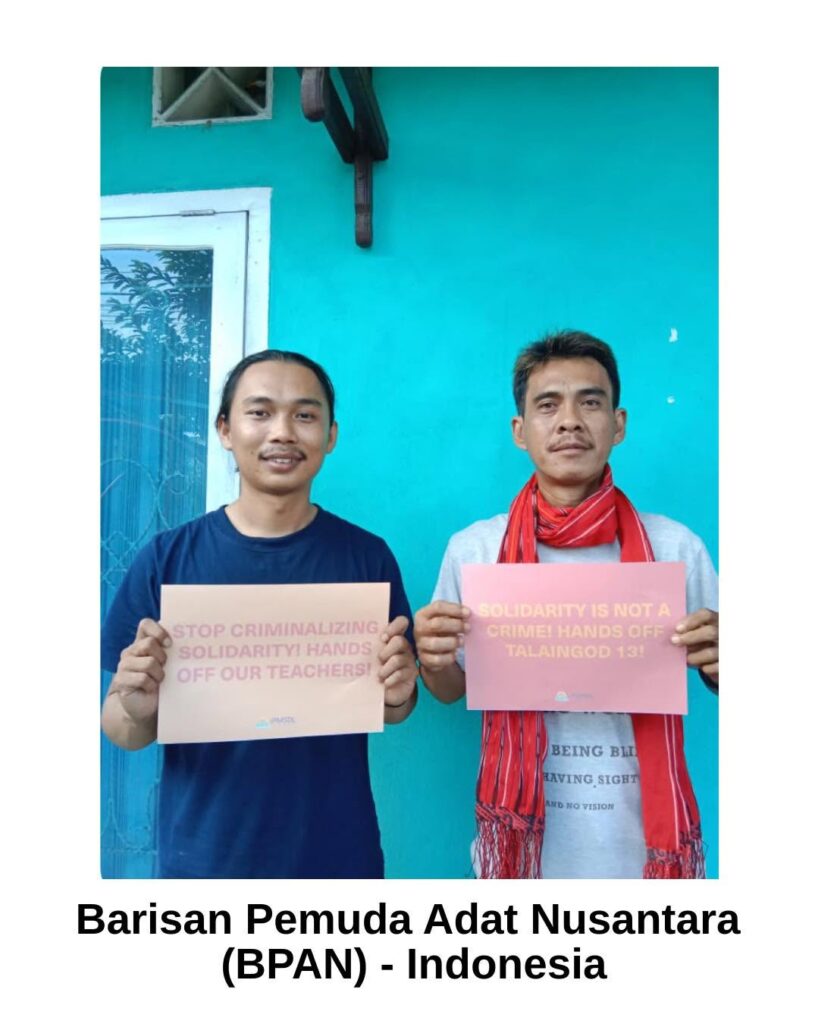More Indigenous Youth Across Asia Unite in Solidarity with the Talaingod 13