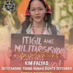 AYIPN Congratulates Kim Falyao on Being Named Outstanding Young Human Rights Defender