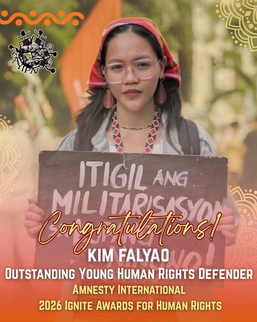 AYIPN Congratulates Kim Falyao on Being Named Outstanding Young Human Rights Defender